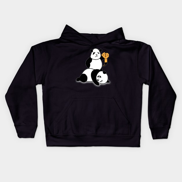 Panda Parody WWF Kids Hoodie by vestiart